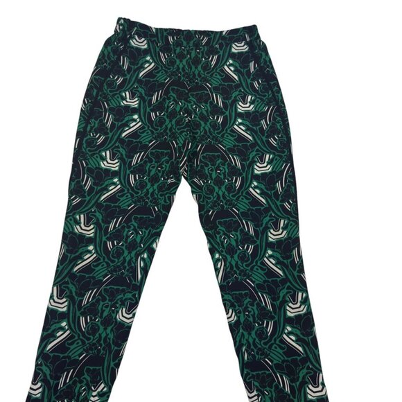 J. Crew Floral Pull-On Slim Fit Tuxedo Ankle Pants Women's Size 2 - Picture 3 of 9